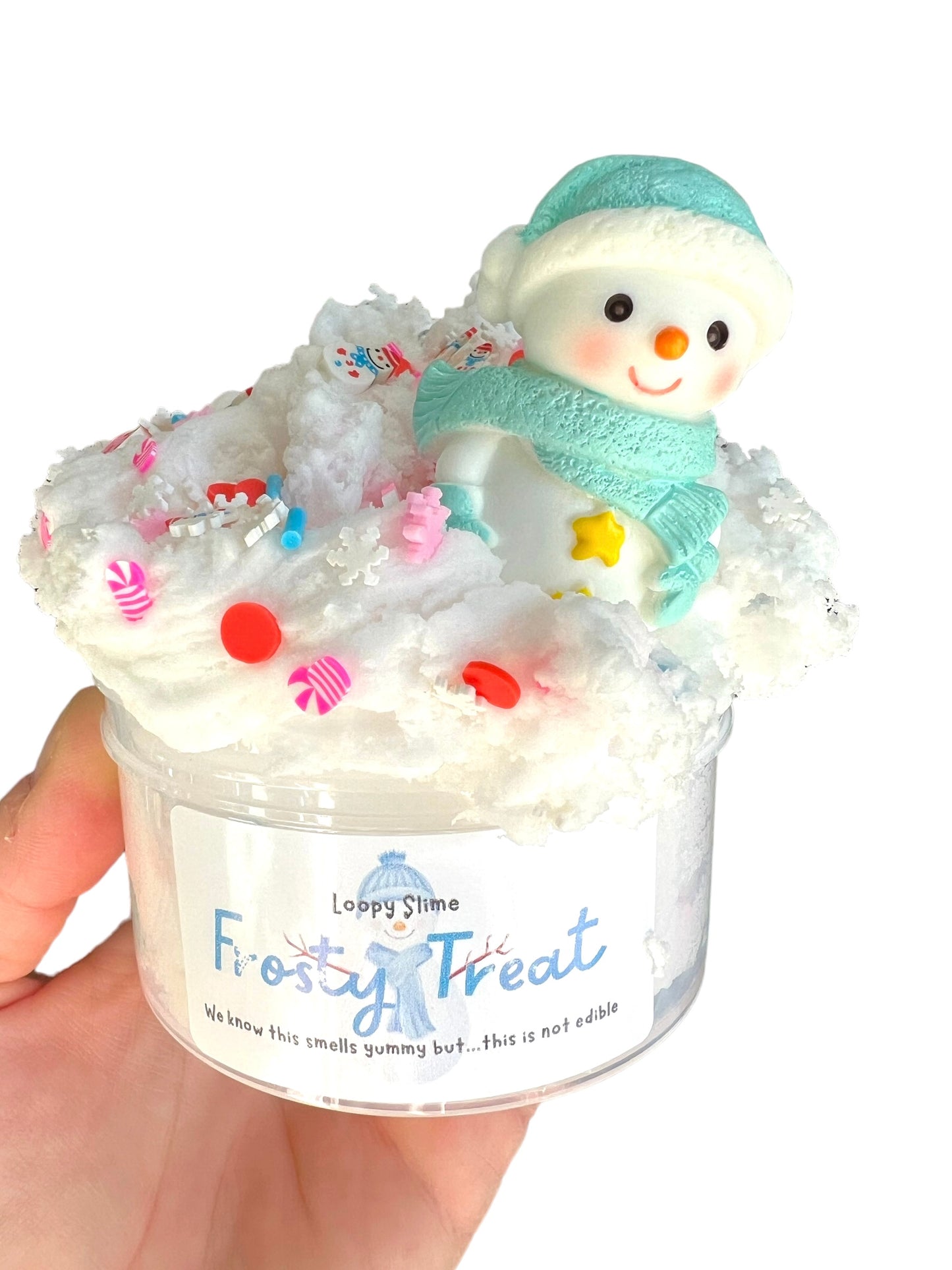 Frosty’s Treat cloud dough slime, scented, Christmas slime
