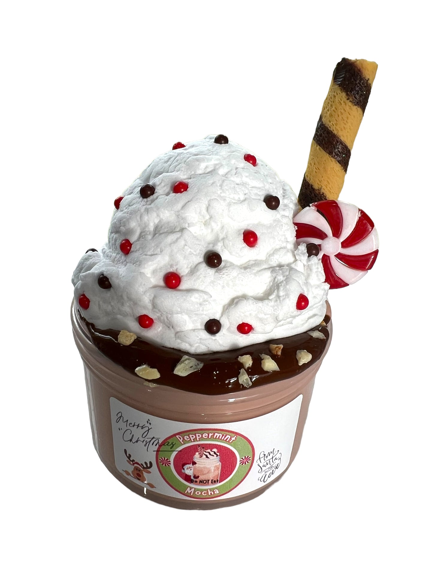 Peppermint Mocha Icecream slime diy kit