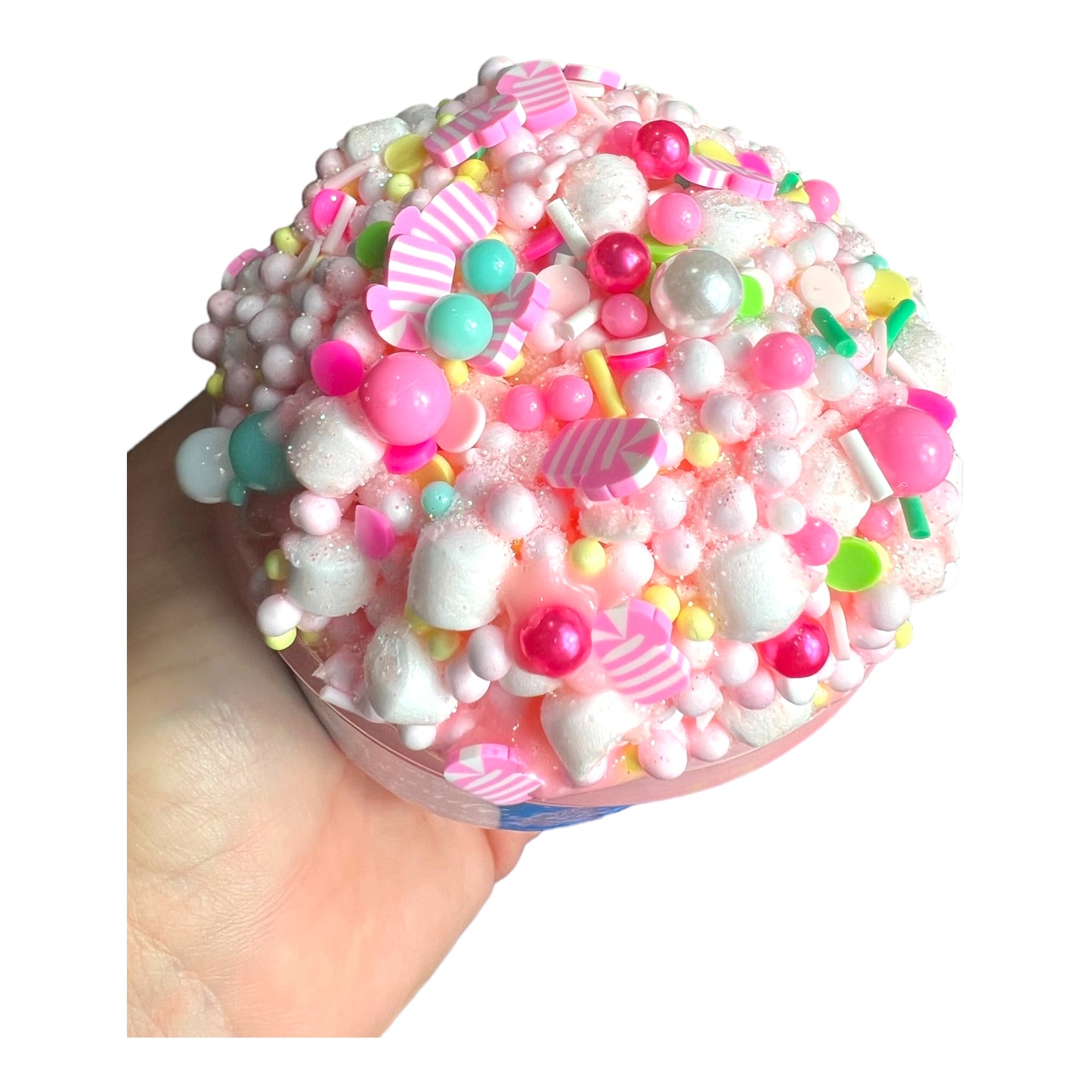 Winter Wonderland foam bead slime
