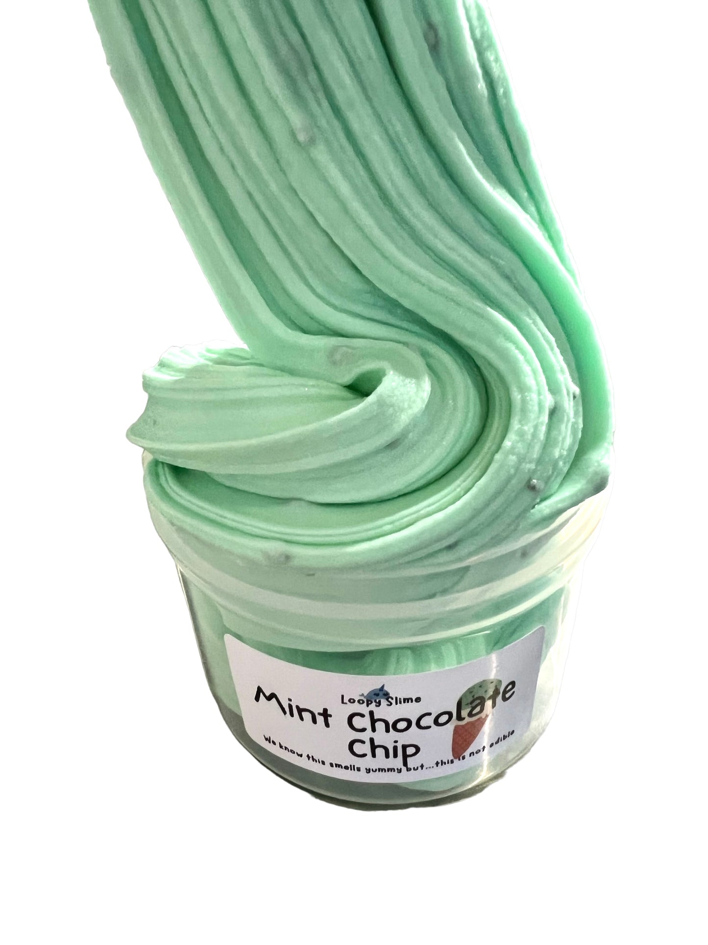 Mint chocolate chip slime