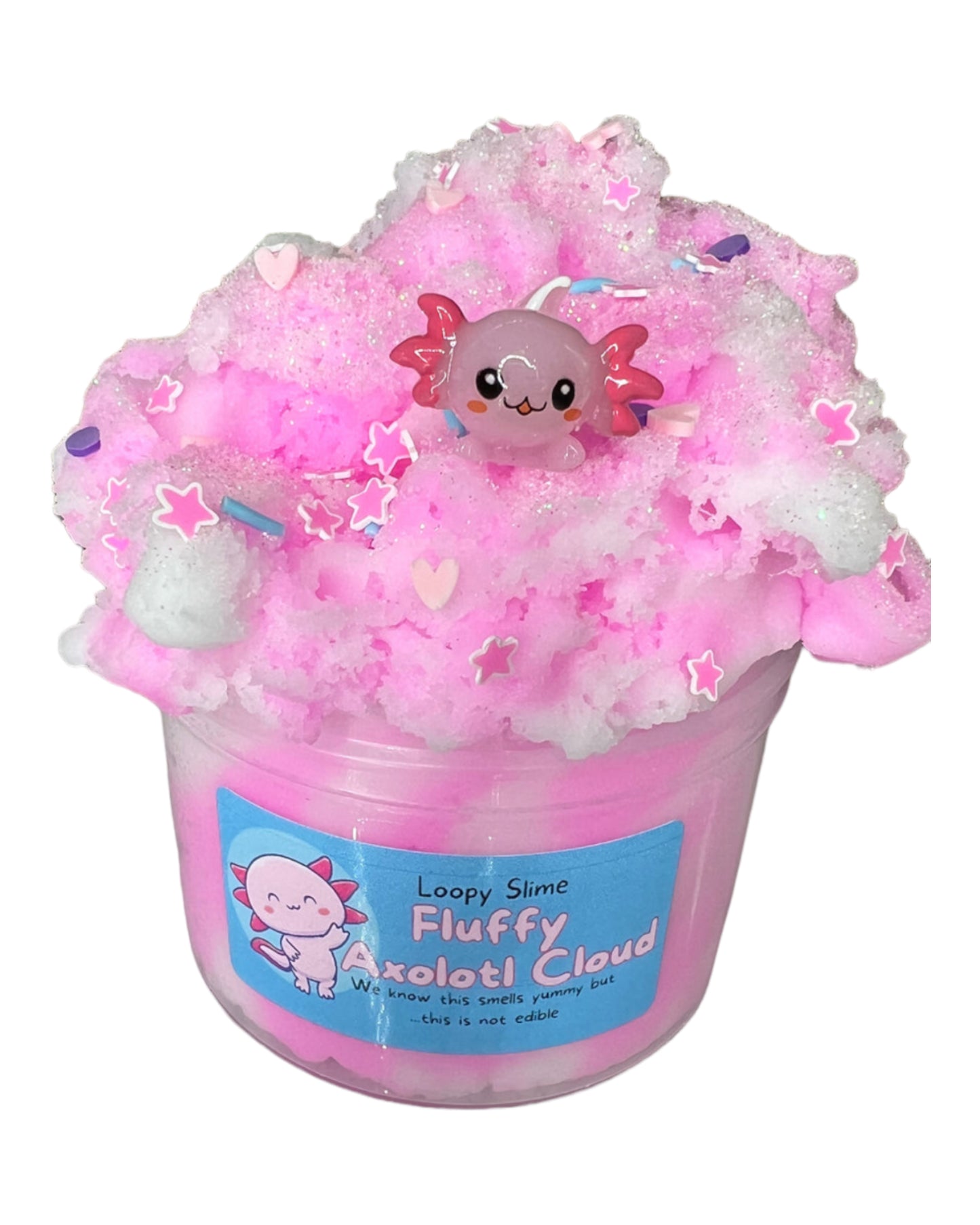 Fluffy Axolotl Cloud Slime – Loopy Slime