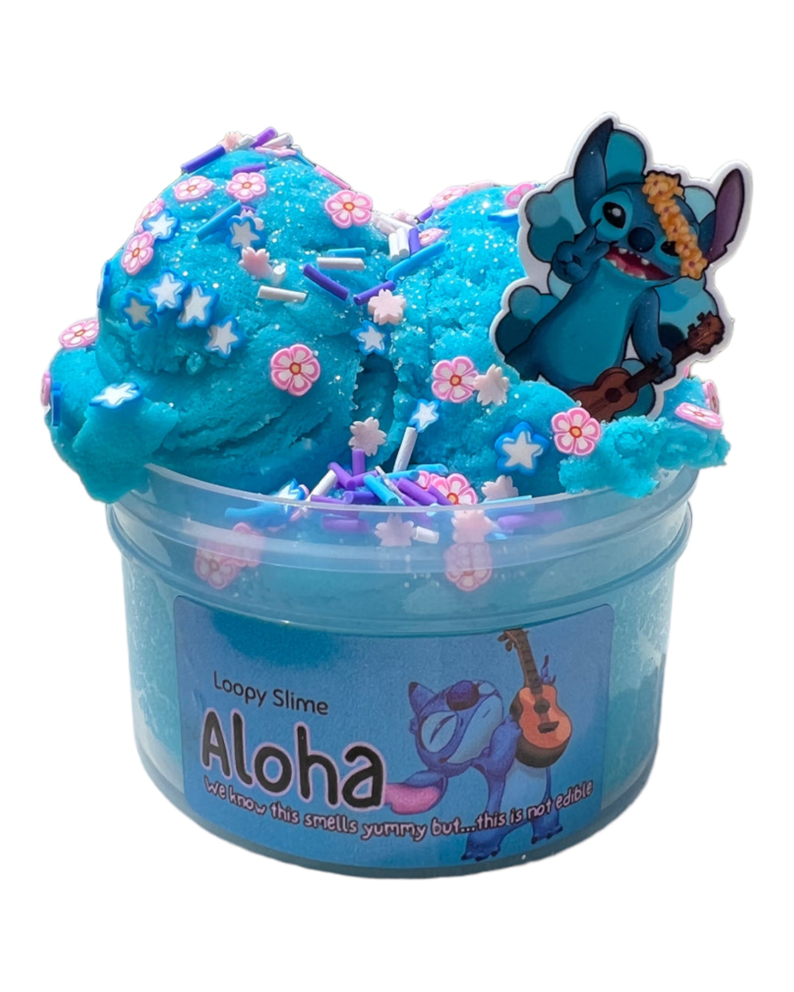 Fluffy and moldable Cloud dough, sensory slime, slime for kids and adults, scented slime, stitch slime