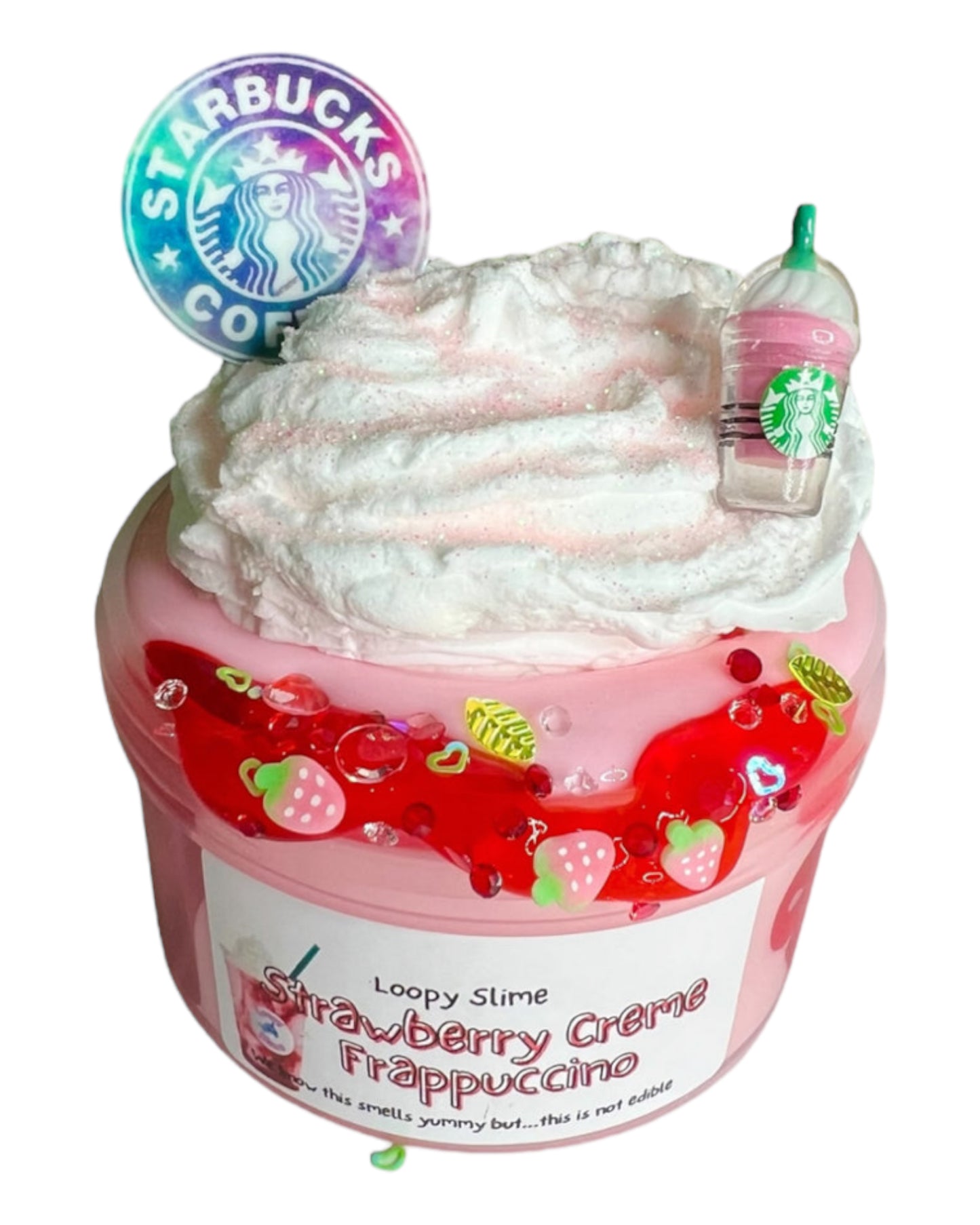Strawberry Crème Frappuccino Slime Diy Kit