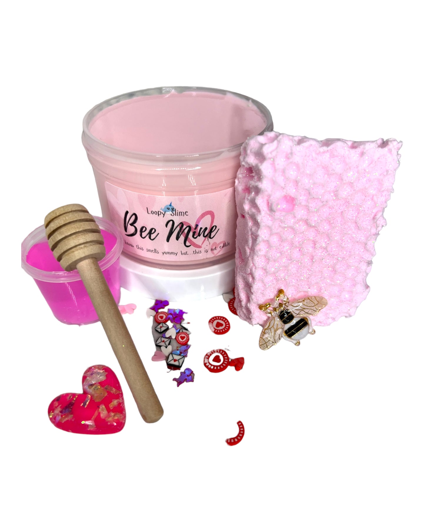 Bee mine Valentine slime kit